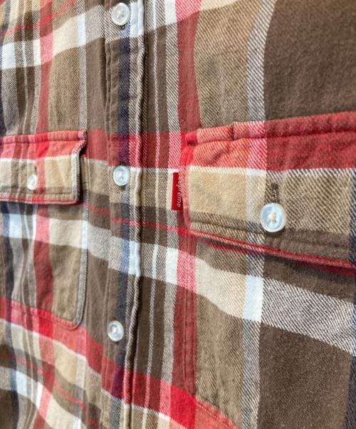 SUPREME（シュプリーム）SUPREME (シュプリーム) Multi Plaid Flannel Shirt（マルチチェックフランネルシャツ） レッド サイズ:Mの古着・服飾アイテム
