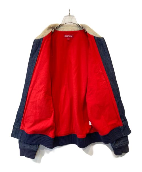 SUPREME（シュプリーム）SUPREME (シュプリーム) 10AW SHEARLING COLLAR DENIM BOMBER JACKET シアリング カラー デニム ボンバージャケット インディゴ サイズ:Lの古着・服飾アイテム
