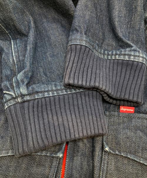 SUPREME（シュプリーム）SUPREME (シュプリーム) 10AW SHEARLING COLLAR DENIM BOMBER JACKET シアリング カラー デニム ボンバージャケット インディゴ サイズ:Lの古着・服飾アイテム
