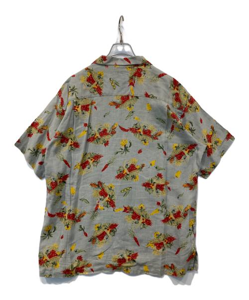 PAPAS（パパス）PAPAS (パパス) アロハシャツ グレー サイズ:Mの古着・服飾アイテム