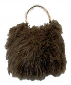 VIOLAd'OROヴィオラドーロ）の古着「ファーバッグ」｜ブラウン