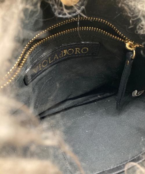 VIOLAd'ORO（ヴィオラドーロ）VIOLAd'ORO (ヴィオラドーロ) ファーバッグ ブラウンの古着・服飾アイテム