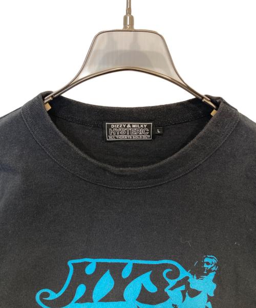 Hysteric Glamour（ヒステリックグラマー）Hysteric Glamour (ヒステリックグラマー) GOOD DAY 五分袖Tシャツ 02231CT24 ブラック サイズ:Lの古着・服飾アイテム