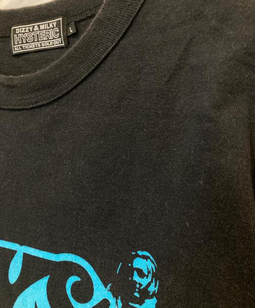 Hysteric Glamour（ヒステリックグラマー）Hysteric Glamour (ヒステリックグラマー) GOOD DAY 五分袖Tシャツ 02231CT24 ブラック サイズ:Lの古着・服飾アイテム