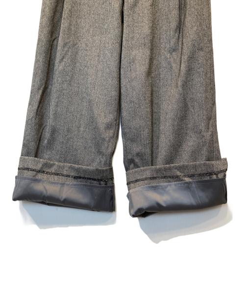 SOEJU（ソージュ）SOEJU (ソージュ) サイドタックワイドパンツ　S-00-PT-035 グレー サイズ:Lの古着・服飾アイテム