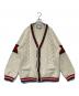 GUCCI（グッチ）の古着「cable knit wool cardigan ケーブル ニット ウール カーディガン 497037 X1561」｜アイボリー