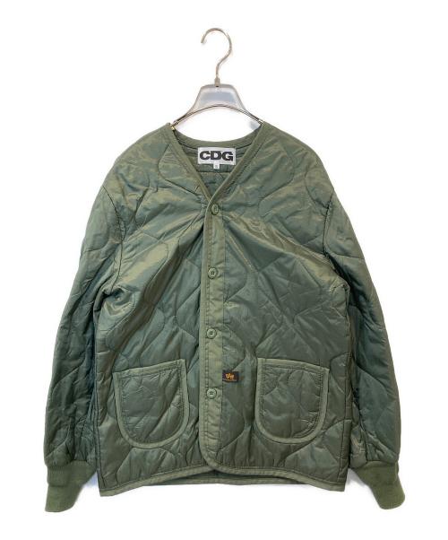 CDG（シーディージー）CDG (シーディージー) ALPHA (アルファ) ライナージャケット　キルティングジャケット　SB-J001 カーキ サイズ:Sの古着・服飾アイテム
