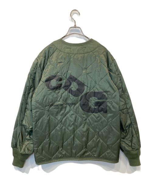 CDG（シーディージー）CDG (シーディージー) ALPHA (アルファ) ライナージャケット　キルティングジャケット　SB-J001 カーキ サイズ:Sの古着・服飾アイテム