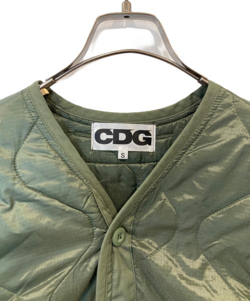 CDG（シーディージー）CDG (シーディージー) ALPHA (アルファ) ライナージャケット　キルティングジャケット　SB-J001 カーキ サイズ:Sの古着・服飾アイテム