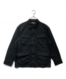 NEIGHBORHOOD（ネイバーフッド）の古着「MIL-CARGO / C-SHIRT . LS（ミルカーゴ / Cシャツ . LS）　202UCNH-SHM01」｜ブラック