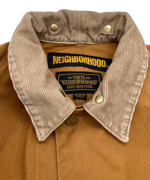 NEIGHBORHOOD（ネイバーフッド）NEIGHBORHOOD (ネイバーフッド) DUCK COVERALL（ダックカバーオール）　182AQNH-JKM01 ブラウン サイズ:Mの古着・服飾アイテム