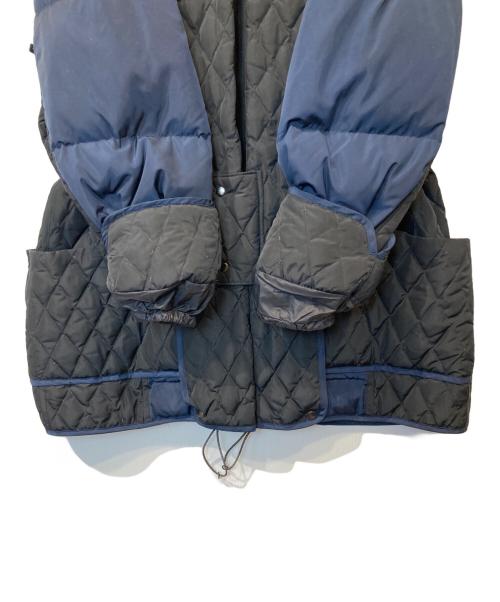 WILD THINGS（ワイルドシングス）WILD THINGS (ワイルドシングス) JUN MIKAMI (ジュン ミカミ) 切替ダウンコート　WT21513ST-JM ネイビー サイズ:表記無しの古着・服飾アイテム