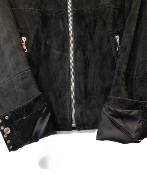 theory（セオリー）theory (セオリー) Wilmore Suede Bavewick SM（ウィルモア スエード バブウィック SM） レザー スタッズ ジャケット01-6460810 ブラック サイズ:Sの古着・服飾アイテム