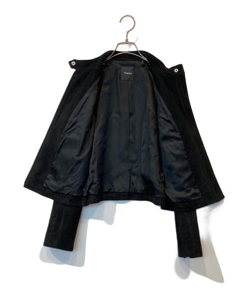 theory（セオリー）theory (セオリー) Wilmore Suede Bavewick SM（ウィルモア スエード バブウィック SM） レザー スタッズ ジャケット01-6460810 ブラック サイズ:Sの古着・服飾アイテム
