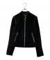 theory（セオリー）の古着「Wilmore Suede Bavewick SM（ウィルモア スエード バブウィック SM） レザー スタッズ ジャケット01-6460810」｜ブラック
