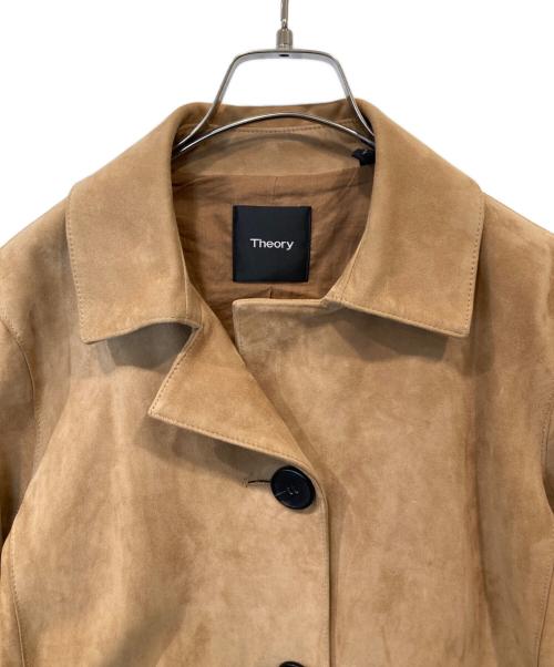 theory（セオリー）theory (セオリー) スウェードコート　01-8160803 ブラウン サイズ:Sの古着・服飾アイテム