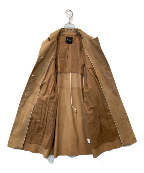 theory（セオリー）theory (セオリー) スウェードコート　01-8160803 ブラウン サイズ:Sの古着・服飾アイテム