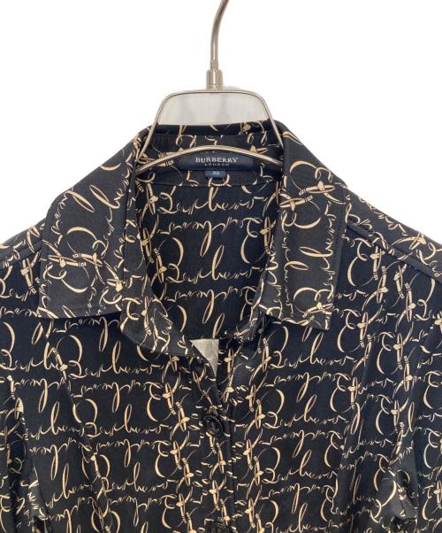 BURBERRY LONDON（バーバリーロンドン）BURBERRY LONDON (バーバリーロンドン) 総柄ワンピース ブラック サイズ:38の古着・服飾アイテム