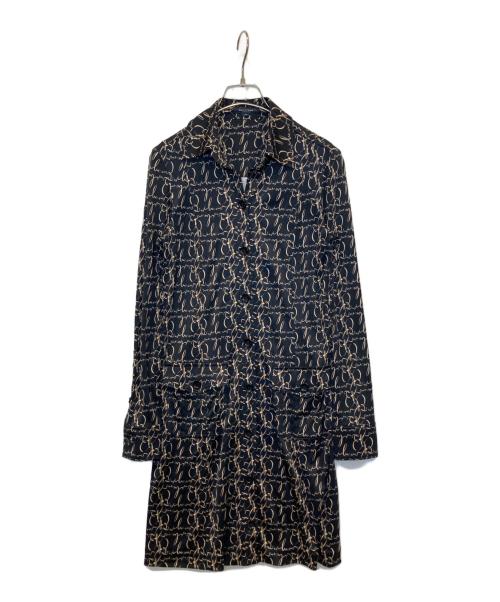 BURBERRY LONDON（バーバリーロンドン）BURBERRY LONDON (バーバリーロンドン) 総柄ワンピース ブラック サイズ:38の古着・服飾アイテム