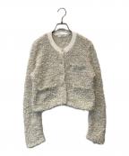 Snidelスナイデル）の古着「ミックスツイードライクニットカーディガン　SWNT254243」｜アイボリー