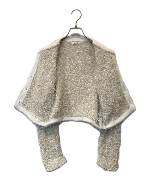 Snidel（スナイデル）Snidel (スナイデル) ミックスツイードライクニットカーディガン　SWNT254243 アイボリー サイズ:ONEの古着・服飾アイテム