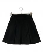 Snidelスナイデル）の古着「ウエストリブプリーツミニスカート　SWFS254269」｜ブラック
