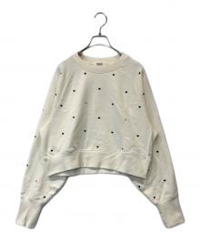 furfur（ファーファー）の古着「ミニハート刺繍スウェット　RWCT251096」｜アイボリー