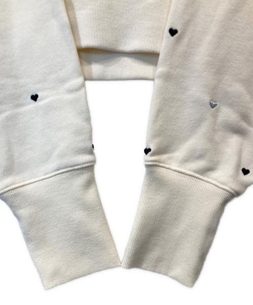 furfur（ファーファー）furfur (ファーファー) ミニハート刺繍スウェット　RWCT251096 アイボリー サイズ:ONEの古着・服飾アイテム