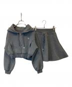 Snidelスナイデル）の古着「スウェットミニセットアップ SWCO251135」｜グレー