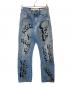 OFFWHITE（オフホワイト）の古着「Graffiti Oversize Tomboy Jeans（グラフィティオーバーサイズトムボーイジーンズ）OWYA012F19773062」｜インディゴ