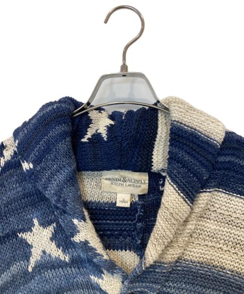 Denim & Supply Ralph Lauren（デニム＆サプライ ラルフローレン）DENIM & SUPPLY RALPH LAUREN (デニム＆サプライ ラルフローレン) ニットカーディガン ネイビー サイズ:Sの古着・服飾アイテム