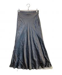 1er Arrondissement（プルミエ アロンディスモン）の古着「ヴィンテージサテンスカート B1044AFS054」｜グレー