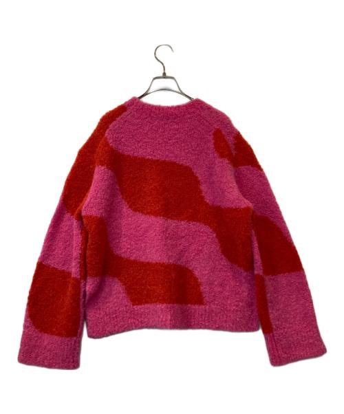 marimekko（マリメッコ）marimekko (マリメッコ) Taifuuni / Intuitio knitted wool pullover 092336/522422 ニット ピンク サイズ:Sの古着・服飾アイテム