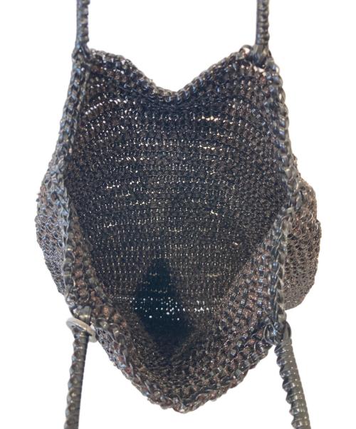 ANTEPRIMA（アンテプリマ）ANTEPRIMA (アンテプリマ) ボーダーワイヤーハンドバッグ ブラウンの古着・服飾アイテム