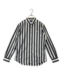FRED PERRY（フレッドペリー）の古着「ストライプシャツ」｜グレー×ホワイト