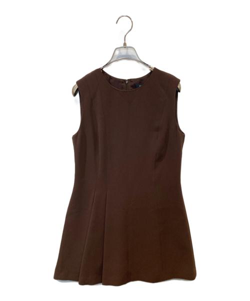 theory（セオリー）theory (セオリー) CLASSIC CREPE ノースリーブブラウス　01-0308219 ブラウン サイズ:2 未使用品の古着・服飾アイテム