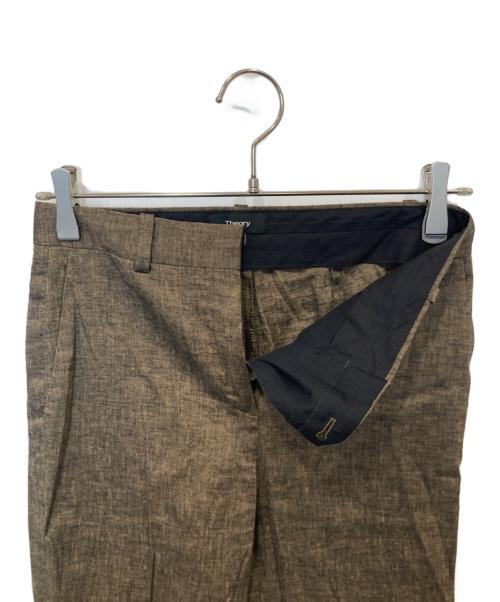 theory（セオリー）theory (セオリー) リネンセットアップ　01-9104018 ブラウン サイズ:上（00）下（XXO）の古着・服飾アイテム