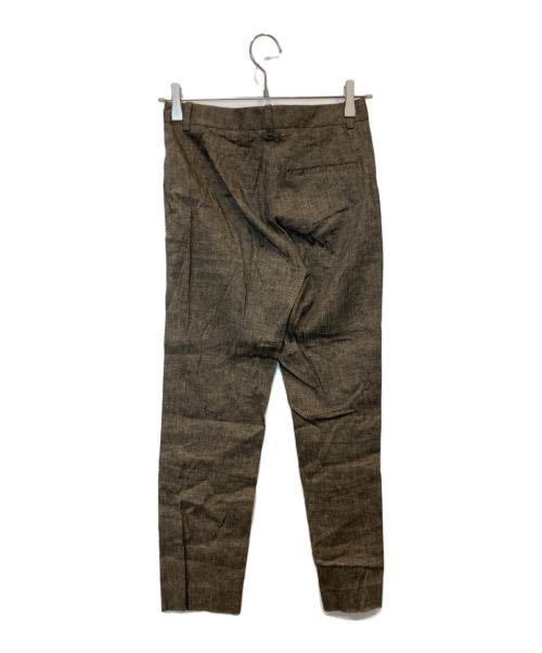 theory（セオリー）theory (セオリー) リネンセットアップ　01-9104018 ブラウン サイズ:上（00）下（XXO）の古着・服飾アイテム