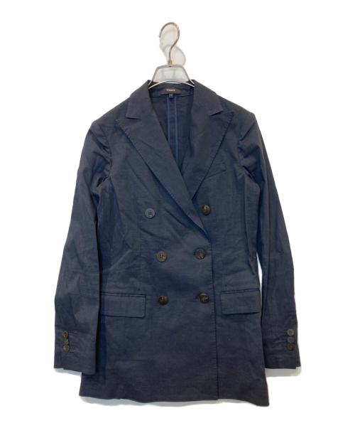 theory（セオリー）theory (セオリー) リネン混セットアップ ネイビー サイズ: 上（0）下(XX0)の古着・服飾アイテム