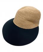 HELEN KAMINSKIヘレンカミンスキー）の古着「ラフィアキャップ HAT50530」｜ベージュ