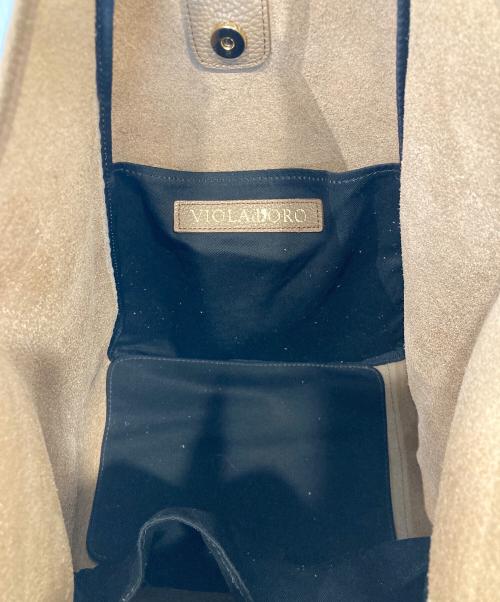 VIOLAd'ORO（ヴィオラドーロ）VIOLAd'ORO (ヴィオラドーロ) トートバッグ ベージュの古着・服飾アイテム