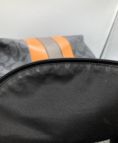 COACH（コーチ）COACH (コーチ) シグネチャーラインリュック F72340 ブラックの古着・服飾アイテム