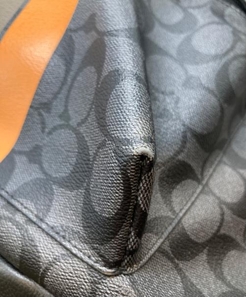 COACH（コーチ）COACH (コーチ) シグネチャーラインリュック F72340 ブラックの古着・服飾アイテム