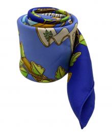 HERMES（エルメス）の古着「カレ90 シルクスカーフ  Envol 飛翔」｜ブルー