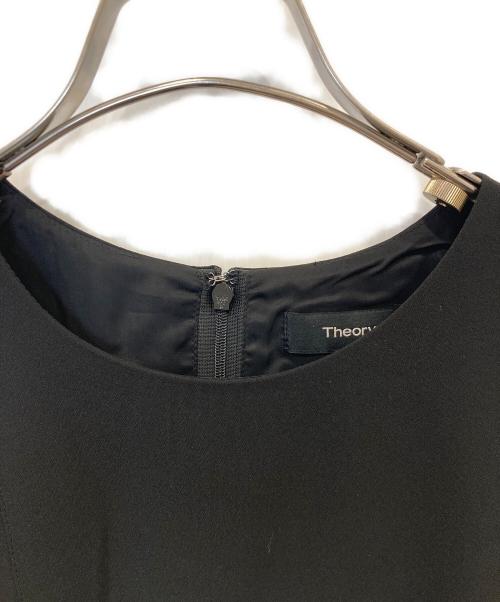 theory（セオリー）theory (セオリー) CLASSIC CREPE ノースリーブブラウス 01-0308219 ブラック サイズ:2の古着・服飾アイテム