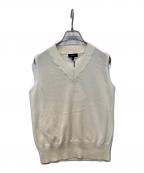 theoryセオリー）の古着「Icy Cotton Aviator Shell（アイシーコットン アビエイターシェル） ニットベスト　01-0201729」｜ホワイト