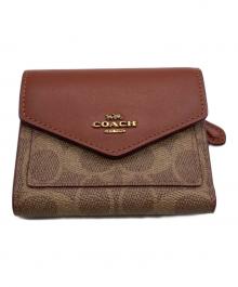 COACH（コーチ）の古着「3つ折り財布」｜ブラウン