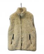 FARFIELD ORIGINALファーフィールドオリジナル）の古着「エコファーベスト」｜ベージュ