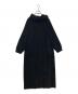 crewre（クルー）の古着「ベルベットフードワンピース cr25aw06139」｜ブラック