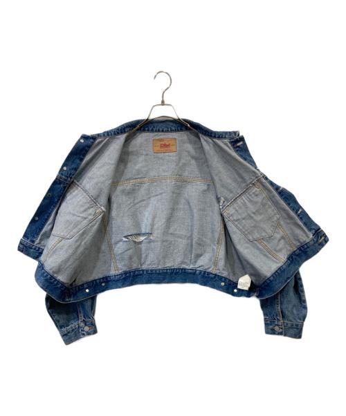 UNGRID（アングリッド）Ungrid (アングリッド) クラッシュショートデニムジャケット 112320204801 インディゴ サイズ:Fの古着・服飾アイテム